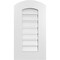 Ekena Millwork Arch Top Surface Mount PVC Gable Vent: Non-Functional, w/ 3-1/2"W x 1"P Standard Frame, 14"W x 24"H GVPAR14X2401SN - alternate 1